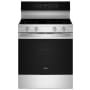 Whirlpool 30 Inch Wide 5.3 Cu. Ft. Free Standing Fingerprint Resistant Electric Range with Air Cooking Technology and WipeClean Coating Fingerprint Resistant Stainless Steel