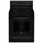 Whirlpool 30 Inch Wide 5 Cu. Ft. Free Standing Gas Range with SpeedHeat Burner Black