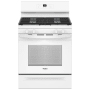 Whirlpool 30 Inch Wide 5 Cu. Ft. Free Standing Gas Range with SpeedHeat Burner White