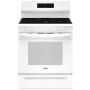 Whirlpool 30 Inch Wide 5.3 Cu. Ft. Free Standing Gas Range with Air Cooking Technology and SpeedHeat Burner White