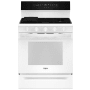 Whirlpool 30 Inch Wide 5 Cu. Ft. Free Standing Gas Range with Air Cooking Technology and SpeedHeat Burner White