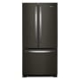 Whirlpool 33 Inch Wide 22.1 Cu. Ft. Energy Star Certified French Door Refrigerator with Accu-Chill™ Black Stainless