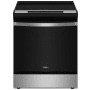 Whirlpool 30 Inch Wide 6.4 Cu. Ft. Energy Star Certified Slide In Fingerprint Resistant Induction Range with Griddle Zone and No Preheat Air Fry Fingerprint Resistant Stainless Steel