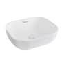 Whitehaus Isabella Plus 19-3/4" Vitreous China Vessel Bathroom Sink White