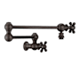 Whitehaus Vintage III Plus 1.8 GPM Wall Mounted Single Hole Pot Filler with Cross Handles Oil Rubbed Bronze