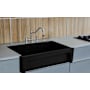 Whitehaus Glencove 30" Farmhouse Single Basin Fireclay Kitchen Sink Black