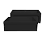 Whitehaus Glencove 30" Farmhouse Single Basin Fireclay Kitchen Sink Matte Black