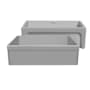 Whitehaus Glencove 30" Farmhouse Single Basin Fireclay Kitchen Sink Matte Light Cement