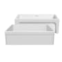 Whitehaus Glencove 30" Farmhouse Single Basin Fireclay Kitchen Sink Matte White