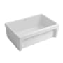 Whitehaus Glencove 30" Farmhouse Single Basin Fireclay Kitchen Sink White