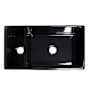 Whitehaus 36" Quatro Alcove Double Basin Reversible Fireclay Farm House Sink from the Farmhaus Collection - Apron Front Black