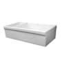 Whitehaus 36" Quatro Alcove Double Basin Reversible Fireclay Farm House Sink from the Farmhaus Collection - Apron Front White