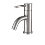 Whitehaus Waterhaus Single Hole Bathroom Faucet - Less Drain Assembly Brushed Stainless Steel