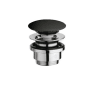 WS Bath Collections Urban 1-1/4" Click Clack Drain Assembly for Bathroom Sink - Less Overflow Matte Black