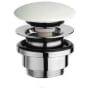 WS Bath Collections Urban 1-1/4" Click Clack Drain Assembly for Bathroom Sink - Less Overflow White