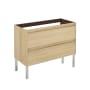 WS Bath Collections Ambra 40" Single Free Standing Vanity Cabinet Only - Less Vanity Top Nordic Oak