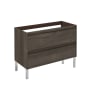 WS Bath Collections Ambra 40" Single Free Standing Vanity Cabinet Only - Less Vanity Top Samara Ash