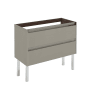WS Bath Collections Ambra 40" Single Free Standing Vanity Cabinet Only - Less Vanity Top Matte Sand
