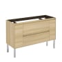 WS Bath Collections Ambra 47" Single Free Standing Vanity Cabinet Only - Less Vanity Top Nordic Oak