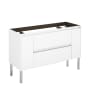 WS Bath Collections Ambra 47" Single Free Standing Vanity Cabinet Only - Less Vanity Top Glossy White