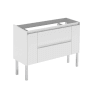 WS Bath Collections Ambra 47" Single Free Standing Vanity Cabinet Only - Less Vanity Top Matte White
