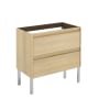 WS Bath Collections Ambra 31" Single Free Standing Vanity Cabinet Only - Less Vanity Top Nordic Oak