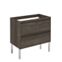 WS Bath Collections Ambra 31" Single Free Standing Vanity Cabinet Only - Less Vanity Top Samara Ash