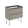 WS Bath Collections Ambra 31" Single Free Standing Vanity Cabinet Only - Less Vanity Top Matte Sand