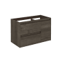 WS Bath Collections Ambra 35" Single Wall Mounted Vanity Cabinet Only - Less Vanity Top Samara Ash