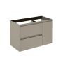 WS Bath Collections Ambra 35" Single Wall Mounted Vanity Cabinet Only - Less Vanity Top Matte Sand