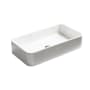 WS Bath Collections Cosa 31-1/2" Rectangular Ceramic Vessel Bathroom Sink Matte White