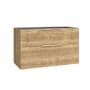 WS Bath Collections Dalia 39" Single Wall Mounted Vanity Cabinet Only - Less Vanity Top Natural Oak
