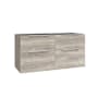 WS Bath Collections Dalia 50" Double Wall Mounted Vanity Cabinet Only - Less Vanity Top Grey Pine