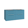 WS Bath Collections Dalia 50" Double Wall Mounted Vanity Cabinet Only - Less Vanity Top Island Matte