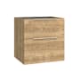 WS Bath Collections Dalia 24" Single Wall Mounted Vanity Cabinet Only - Less Vanity Top Natural Oak
