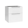 WS Bath Collections Dalia 24" Single Wall Mounted Vanity Cabinet Only - Less Vanity Top Glossy White