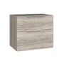 WS Bath Collections Dalia 28" Single Wall Mounted Vanity Cabinet Only - Less Vanity Top Grey Pine