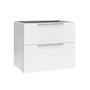WS Bath Collections Dalia 28" Single Wall Mounted Vanity Cabinet Only - Less Vanity Top Glossy White