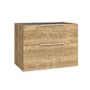 WS Bath Collections Dalia 32" Single Wall Mounted Vanity Cabinet Only - Less Vanity Top Natural Oak
