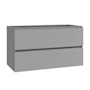 WS Bath Collections Flora 39" Single Wall Mounted Vanity Cabinet Only - Less Vanity Top Mist Matte