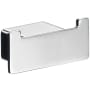 WS Bath Collections Loft Double Robe Hook Polished Chrome