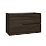 WS Bath Collections Menta 39" Single Wall Mounted Vanity Cabinet Only - Less Vanity Top Wenge