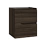 WS Bath Collections Menta 20" Single Wall Mounted Vanity Cabinet Only - Less Vanity Top Wenge