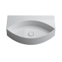 WS Bath Collections Occhio 25-11/16" Specialty Ceramic Vessel or Wall Mounted Bathroom Sink Glossy White