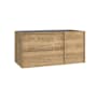 WS Bath Collections Palma 39" Single Wall Mounted Vanity Cabinet Only - Less Vanity Top Natural Oak