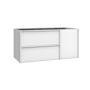 WS Bath Collections Palma 39" Single Wall Mounted Vanity Cabinet Only - Less Vanity Top Matte White