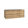 WS Bath Collections Palma 47" Double Wall Mounted Vanity Cabinet Only - Less Vanity Top Natural Oak