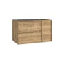 WS Bath Collections Palma 32" Single Wall Mounted Vanity Cabinet Only - Less Vanity Top Natural Oak