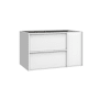 WS Bath Collections Palma 32" Single Wall Mounted Vanity Cabinet Only - Less Vanity Top Matte White