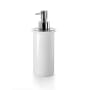 WS Bath Collections Saon Free Standing Soap Dispenser Polished Chrome / Ceramic White